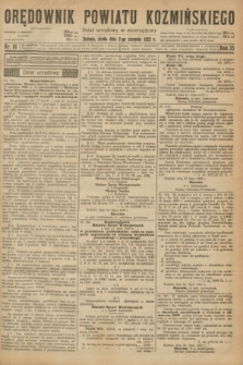 Orędownik Powiatu Koźmińskiego. R.35, nr 61 (2 sierpnia 1922) + dod.