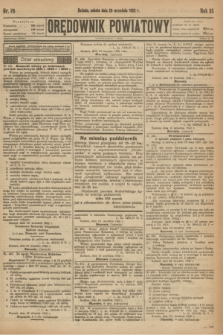Orędownik Powiatowy. R.35, nr 76 (23 września 1922)