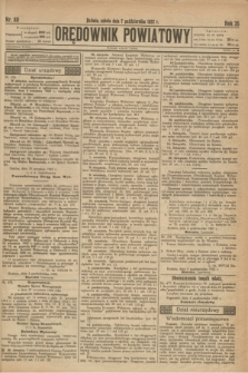 Orędownik Powiatowy. R.35, nr 80 (7 października 1922)