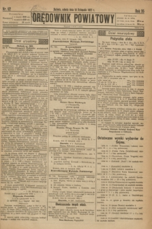 Orędownik Powiatowy. R.35, nr 92 (18 listopada 1922)
