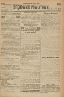 Orędownik Powiatowy. R.35, nr 93 (21 listopada 1922)