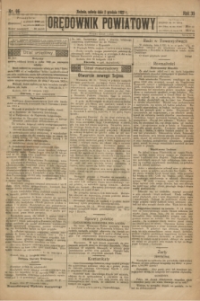 Orędownik Powiatowy. R.35, nr 96 (2 grudnia 1922)