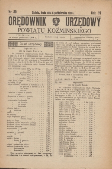 Orędownik Urzędowy Powiatu Koźmińskiego. R.39, nr 80 (6 października 1926)