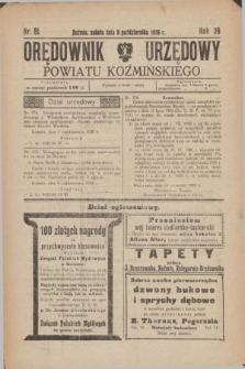 Orędownik Urzędowy Powiatu Koźmińskiego. R.39, nr 81 (9 października 1926)
