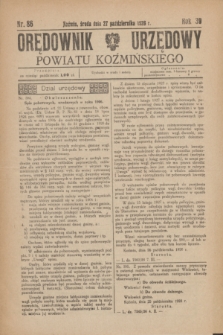 Orędownik Urzędowy Powiatu Koźmińskiego. R.39, nr 86 (27 października 1926)