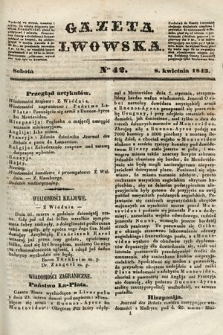 Gazeta Lwowska. 1843, nr 42