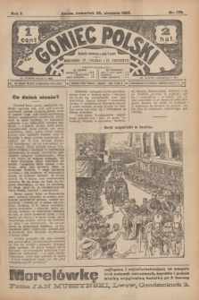 Goniec Polski.R.1, nr 179 (22 sierpnia 1907)