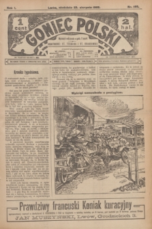 Goniec Polski.R.1, nr 182 (25 sierpnia 1907)