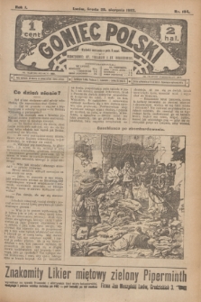 Goniec Polski.R.1, nr 184 (28 sierpnia 1907)