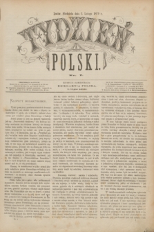 Tydzień Polski. [R.6], [T.8], nr 1 (2 lutego 1879)