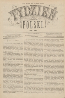 Tydzień Polski. [R.6], [T.8], nr 20 (15 czerwca 1879)