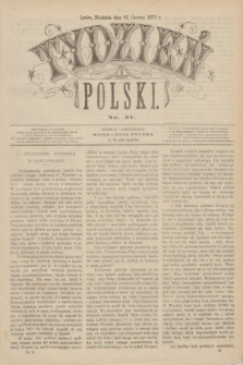 Tydzień Polski. [R.6], [T.8], nr 21 (22 czerwca 1879)