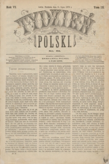 Tydzień Polski. R.6, T.9, nr 24 (13 lipca 1879)