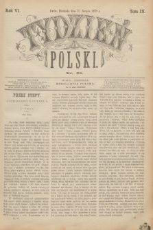 Tydzień Polski. R.6, T.9, nr 29 (17 sierpnia 1879)