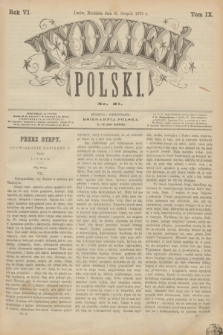 Tydzień Polski. R.6, T.9, nr 31 (31 sierpnia 1879)
