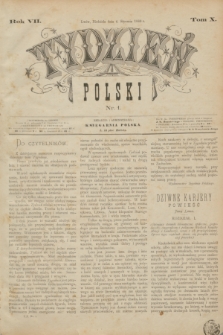 Tydzień Polski. R.7, T.10, nr 1 (4 stycznia 1880)