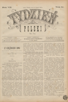 Tydzień Polski. R.7, T.11, nr 34 (22 sierpnia 1880)