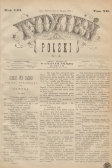 Tydzień Polski. R.8, T.12, nr 4 (23 stycznia 1881)