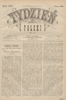 Tydzień Polski. R.8, T.12, nr 14 (3 kwietnia 1881)