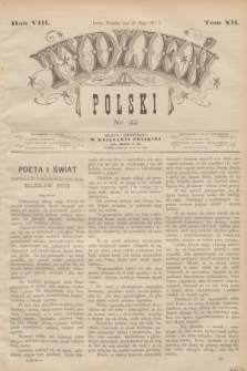 Tydzień Polski. R.8, T.12, nr 22 (29 maja 1881)
