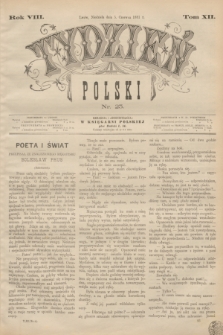 Tydzień Polski. R.8, T.12, nr 23 (5 czerwca 1881)