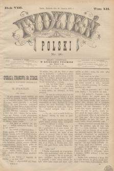 Tydzień Polski. R.8, T.12, nr 26 (26 czerwca 1881)