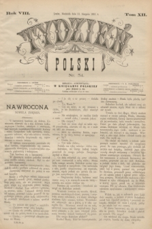 Tydzień Polski. R.8, T.12, nr 34 (21 sierpnia 1881)