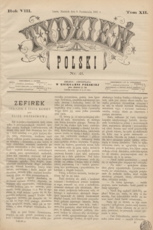 Tydzień Polski. R.8, T.12, nr 41 (9 października 1881)