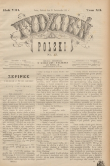 Tydzień Polski. R.8, T.12, nr 43 (23 października 1881)