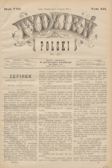 Tydzień Polski. R.8, T.12, nr 45 (6 listopada 1881)