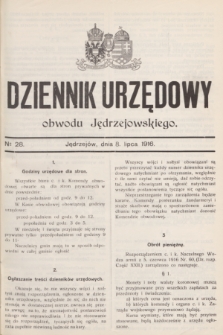 Dziennik Urzędowy obwodu Jędrzejowskiego.1916, № 28 (8 lipca)
