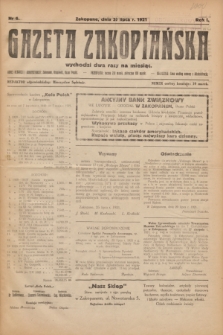 Gazeta Zakopiańska.R.1, nr 6 (30 lipca 1921)