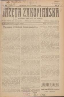 Gazeta Zakopiańska.R.2, nr 16 (1 stycznia 1922)