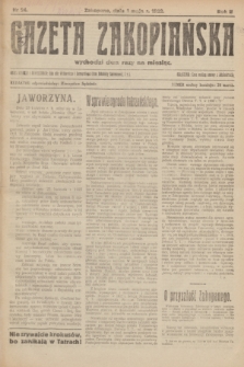 Gazeta Zakopiańska.R.2, nr 24 (1 maja 1922)