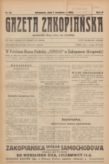 Gazeta Zakopiańska.R.2, Nr 32 (1 września 1922)