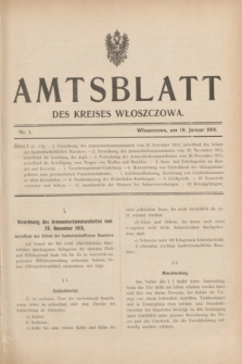 Amtsblatt des Kreises Włoszczowa.1916, Nr. 1 (10 Januar)