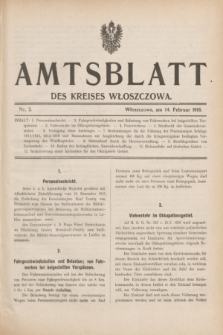 Amtsblatt des Kreises Włoszczowa.1916, Nr. 3 (14 Februar)