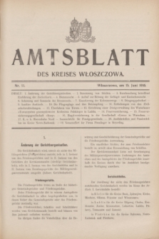 Amtsblatt des Kreises Włoszczowa.1916, Nr. 11 (15 Juni)