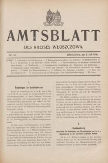 Amtsblatt des Kreises Włoszczowa.1916, Nr. 12 (1 Juli)