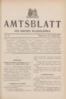 Amtsblatt des Kreises Włoszczowa.1916, Nr. 14 (1 August)