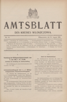 Amtsblatt des Kreises Włoszczowa.1916, Nr. 15 (15 August)