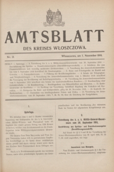 Amtsblatt des Kreises Włoszczowa.1916, Nr. 21 (1 November)