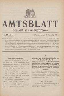 Amtsblatt des Kreises Włoszczowa.1916, Nr. 23 (15 November)