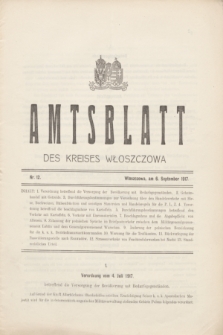 Amtsblatt des Kreises Włoszczowa.1917, Nr. 12 (6 September)