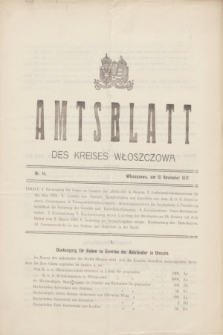 Amtsblatt des Kreises Włoszczowa.1917, Nr. 14 (15 November)
