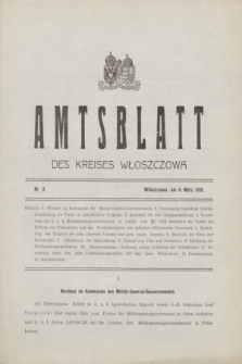 Amtsblatt des Kreises Włoszczowa.1918, Nr. 2 (6 März)