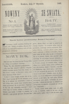 Nowiny ze Świata.R.4, nr 1 (1 stycznia 1866)