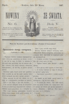 Nowiny ze Świata.R.5, nr 6 (15 marca 1867)