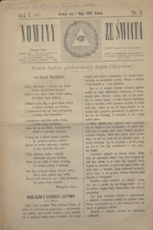 Nowiny ze Świata.R.1=R.7, nr 3 (1 maja 1869)