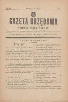 Gazeta Urzędowa Powiatu Pszczyńskiego.1938, nr 26 (2 lipca)